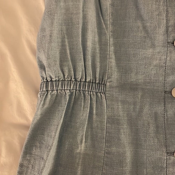 NWT Madewell Chambray Button Up Sundress with Tie Straps - Picture 5 of 10